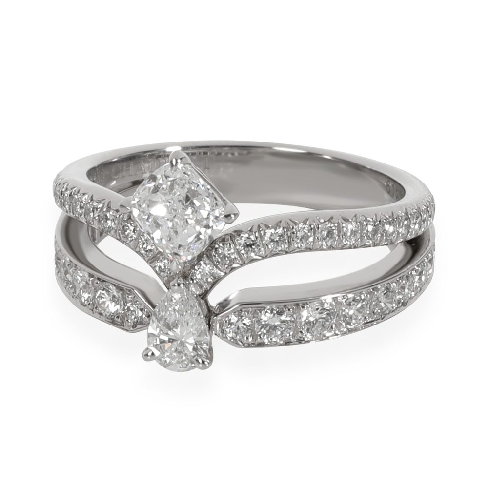 Chaumet Josephine Eclat Floral Diamond Ring in Platinum D VVS2 1.40 CTW